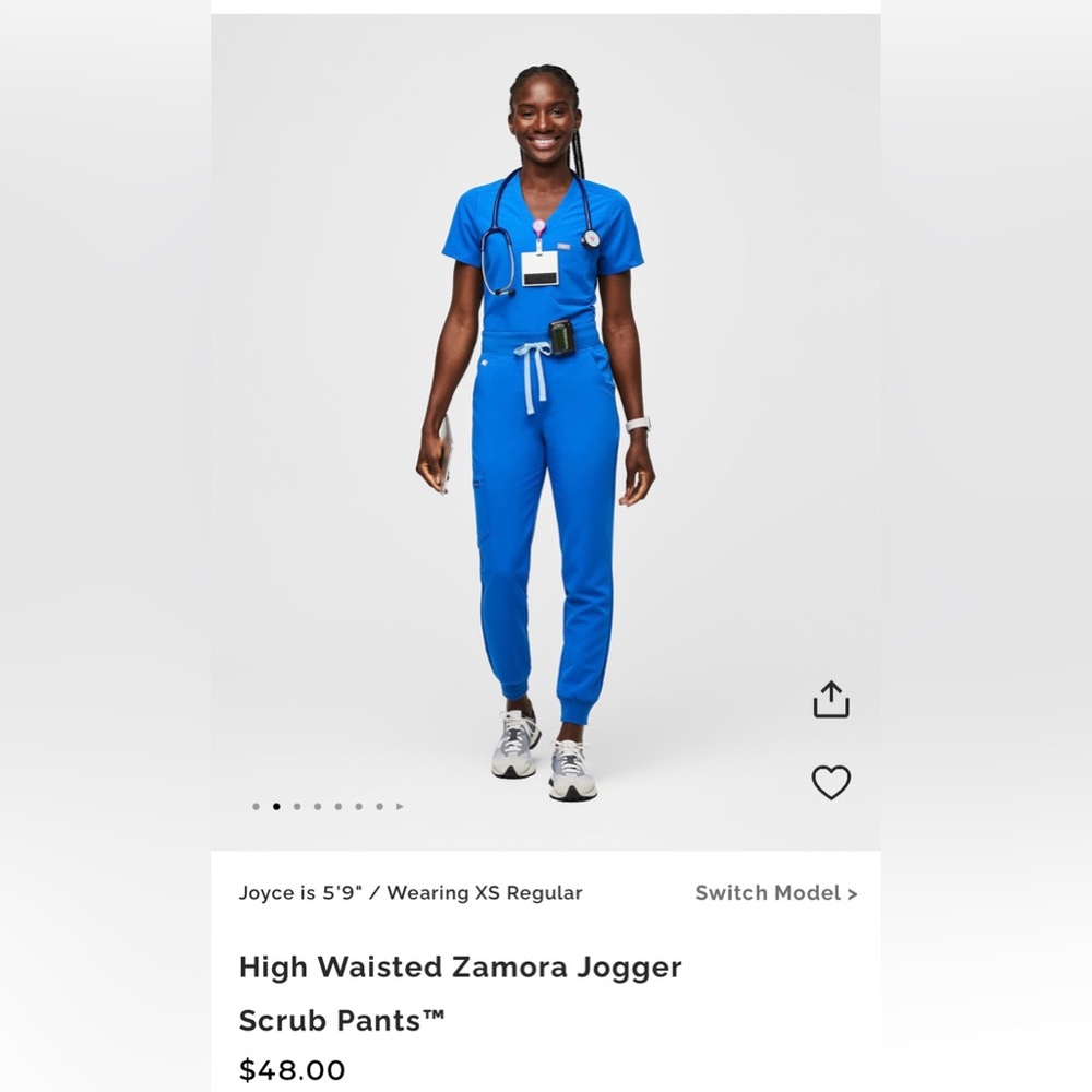 FIGS royal blue set